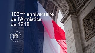 Cérémonie de commémoration du 102ème anniversaire de l’Armistice de 1918 [upl. by Three418]