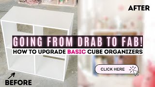 DIY STORAGE CUBE MAKEOVER  Must See Transformation 😱  Ashleigh Lauren [upl. by Manvel204]