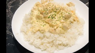 Riz au poulet sauce blanche [upl. by Berny]