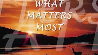 WHAT MATTERS MOST  Kenny Rankin Lyrics [upl. by Trebleht128]