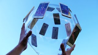 Dropping a GIANT iPhone 6S Glass Ball from 100 Feet [upl. by Oleta]