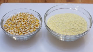 How to Make Cornmeal  Easy Homemade Cornmeal Recipe [upl. by Nagaet]