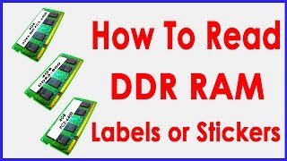 DDR RAM How to read Memory Specifications [upl. by Eelnyl]