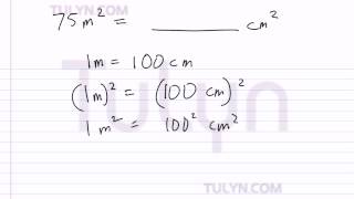 conversion of metric units squared meters to squared centimeters [upl. by Farly892]