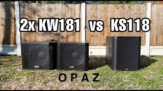 QSC KS118 vs 2x KW181🔊🔊 [upl. by Ignazio]