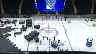 Basketball to Hockey timelapse at MSG [upl. by Ynner]