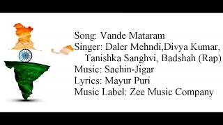 quotVANDE MATARAMquot Full Song With Lyrics ▪ Daler Mehndi Badshah ▪ SachinJigar ▪ ABCD 2 [upl. by Ynetruoc585]