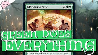 Green Does Everything  Glorious Sunrise  Innistrad Crimson Vow Spoilers  MTG [upl. by Irret]