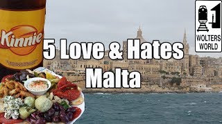 Visit Malta  5 Things You Will Love amp Hate about Malta [upl. by Ammej]