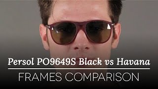 Persol PO9649S Havana vs Black Sunglasses Review [upl. by Markson]