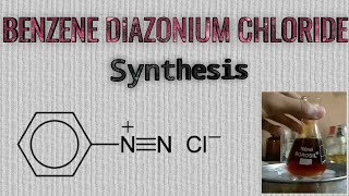 Benzene diazonium Chloride synthesis [upl. by Adiehsar]