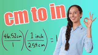 cm to in How to Convert Centimeter to Inch [upl. by Drofniw]