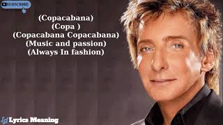 Barry Manilow  Copacabana At The Copa  Lyrics Meaning [upl. by Pyne]