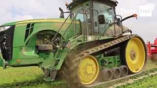 Avis dagriculteur John Deere 8370RT à chenille aux champs en vidéo [upl. by Asset]