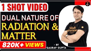 Dual Nature of Radiation and Matter Class 12 in One Shot  Full Chapter Revision  Gaurav Sir [upl. by Neau]