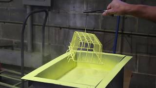 See the Fluidized Bed Powder Coating Process [upl. by Leacock]