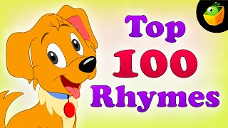 Top 100 Hit Songs  English Nursery Rhymes  Collection Of Animated Rhymes For Kids [upl. by Rabiah137]