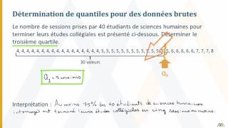 Les quantiles [upl. by Hardy]