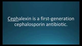 How to pronounce cephalexin Keflex Memorizing Pharmacology Flashcard [upl. by Fowle]