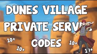 🔴Código de server vip da Dunes village Shindo life [upl. by Apollo]