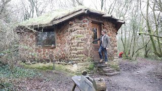 Living Off Grid In The Woods House Tour And Morning Chores [upl. by Arawaj]