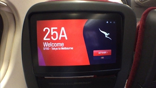 Qantas NEW A330 experience QF80 Tokyo Narita to Melbourne Economy class [upl. by Ailyt]