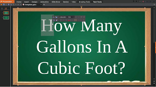 How Many Gallons In A Cubic Foot [upl. by Millard]