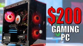 200 Gaming PC Build 2020  Intel i5 3470  RX 560 w Benchmarks [upl. by Naig]