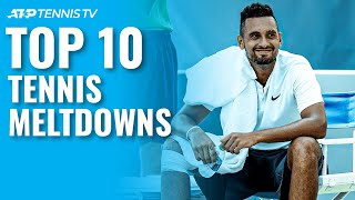 Top 10 ATP Tennis Meltdowns amp Angry Moments [upl. by Riggall]